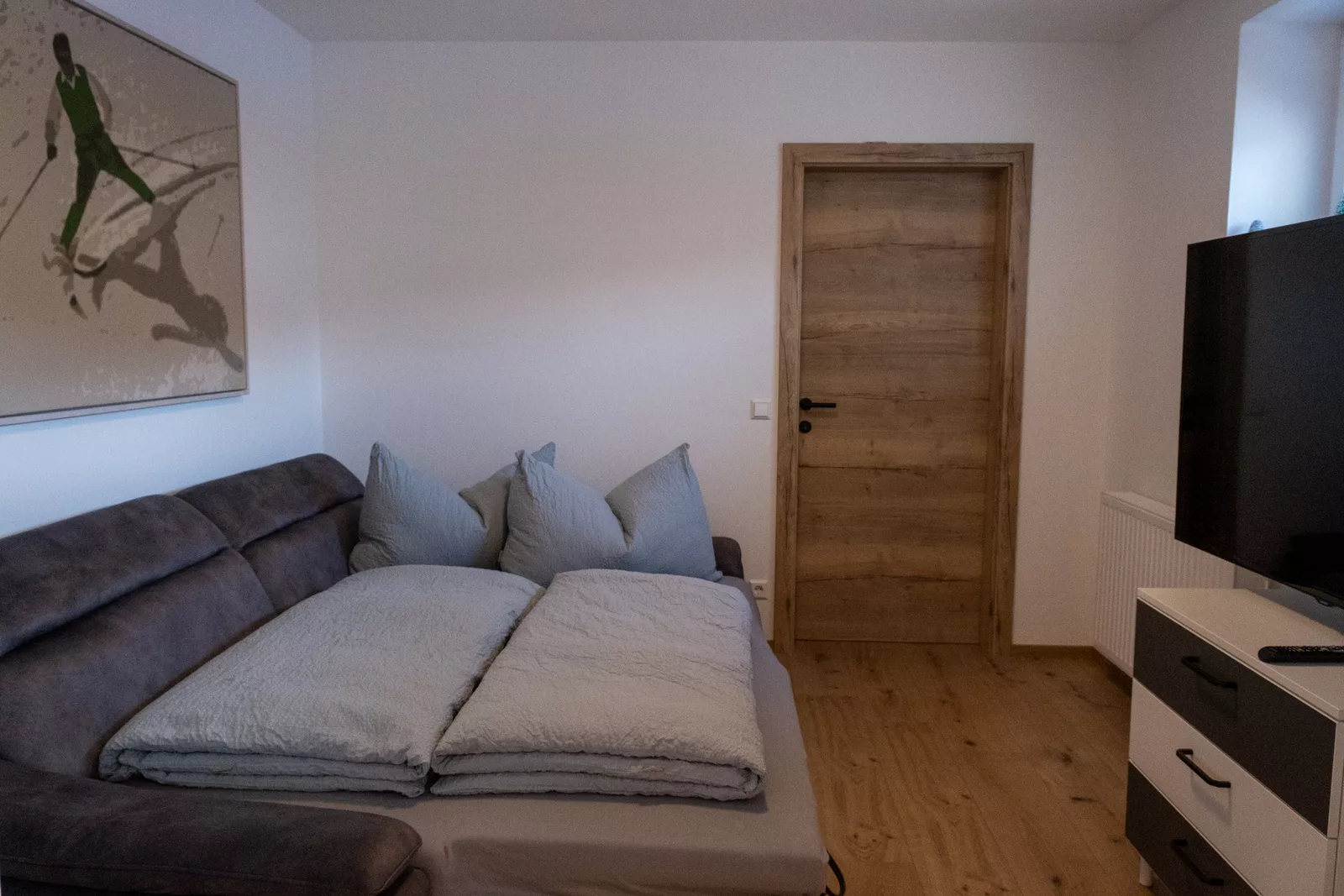 Küche des Appartement Ausblick